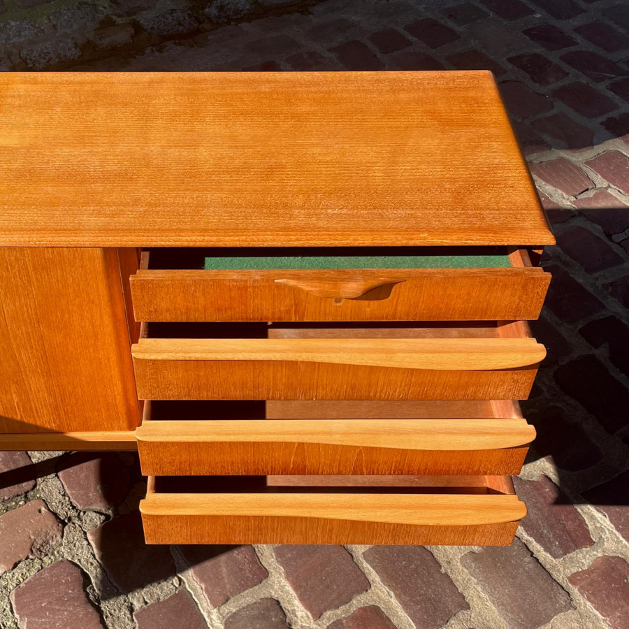 Enfilade style scandinave en teck des années 60