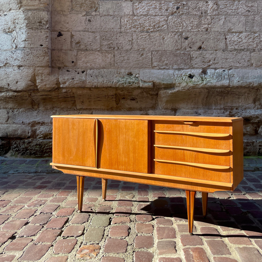 Enfilade style scandinave en teck des années 60
