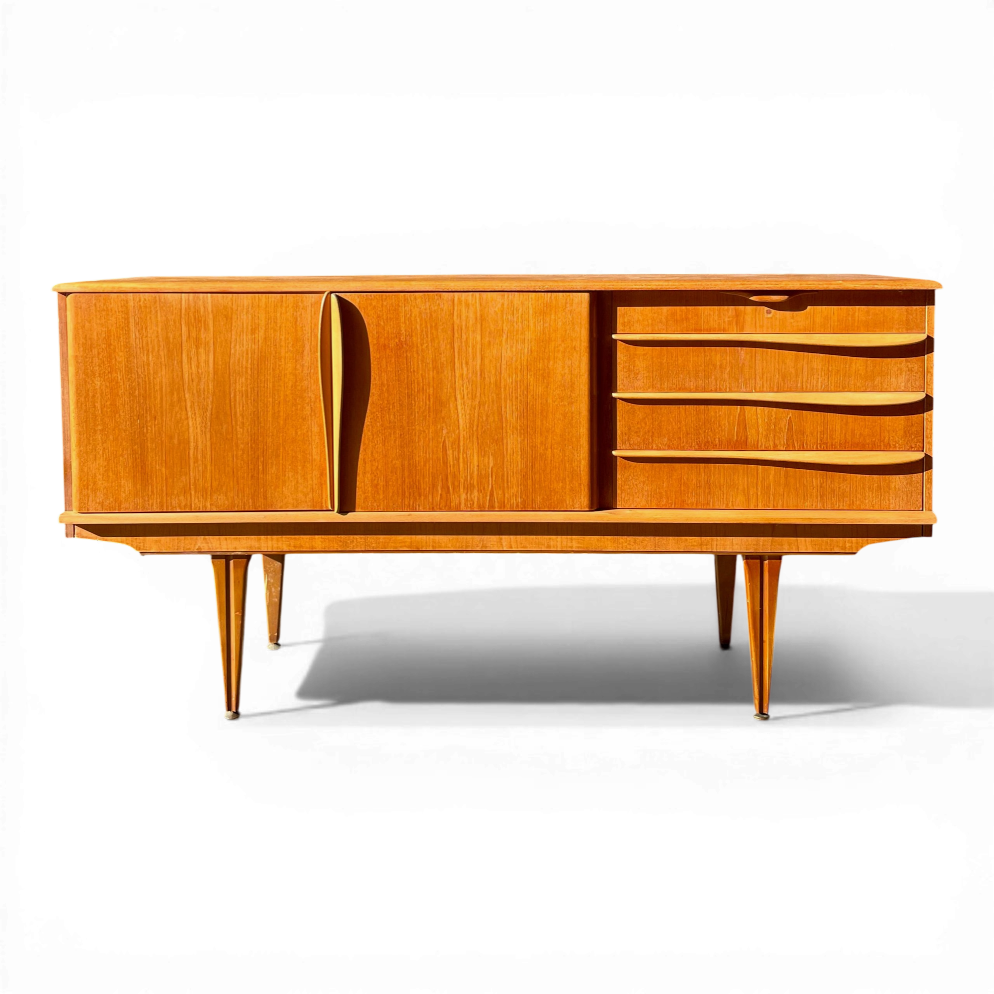Enfilade style scandinave en teck des années 60 - La Brocante En Ligne