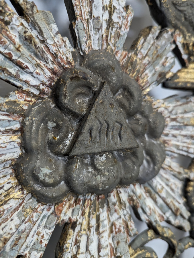 Paire de portes en fonte de coeur d'église fin XIXème