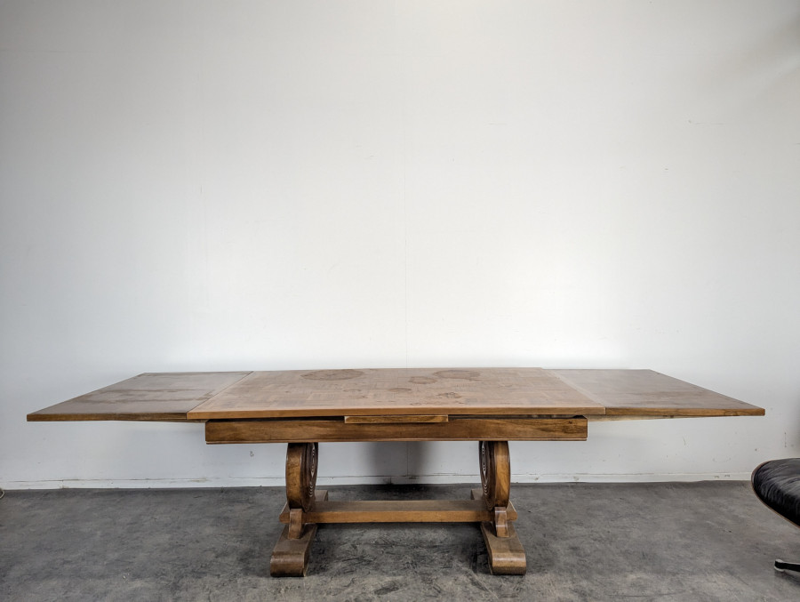 Table de salle à manger brutaliste de Charles Dudouyt
