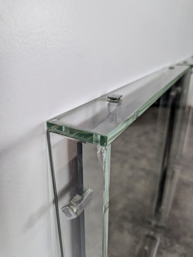 Paire de miroir Italien en verre et miroir