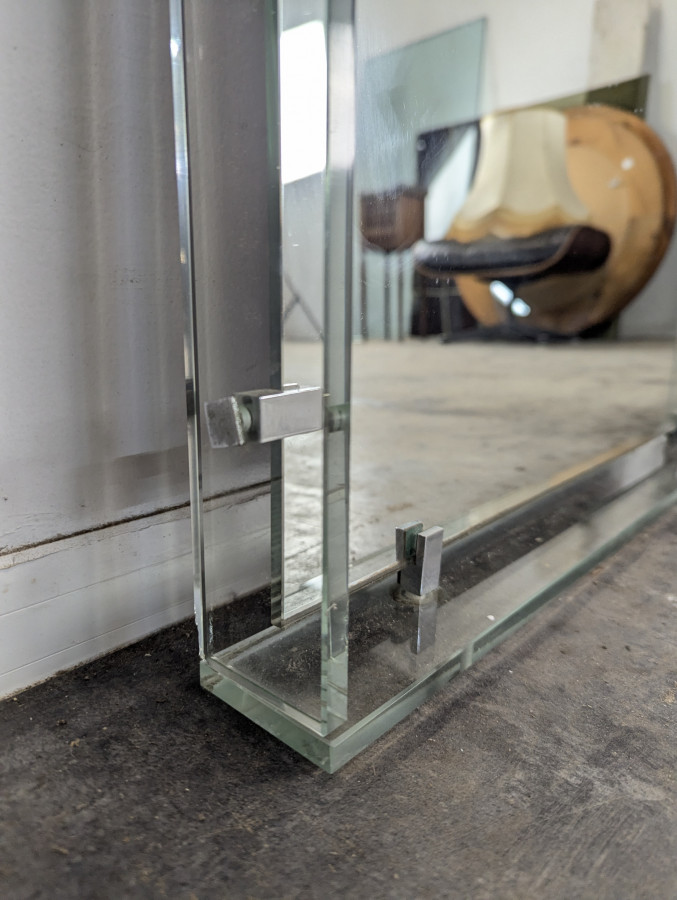 Paire de miroir Italien en verre et miroir