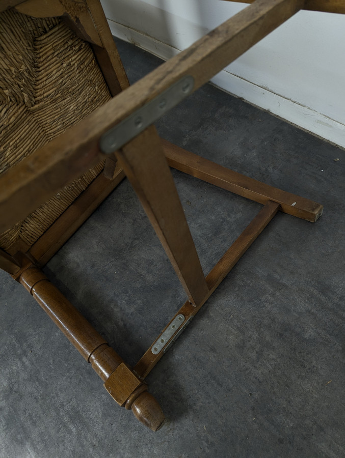 Série de 6 chaises brutalistes de Charles Dudouyt