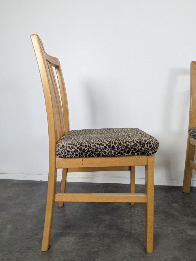 Série de 4 chaises design Italien