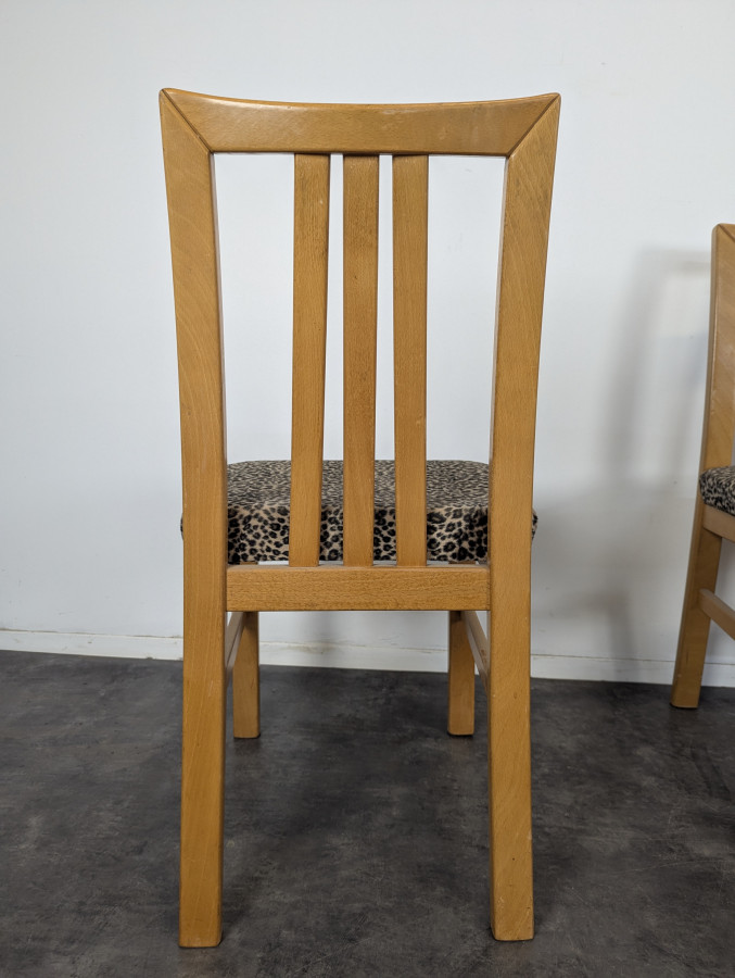 Série de 4 chaises design Italien