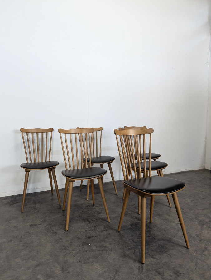 Série de 6 chaises modèle Sonate par Baumann
