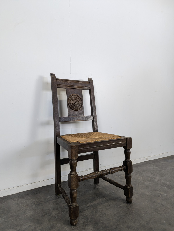Série de 6 chaises dans le style de Dudouyt