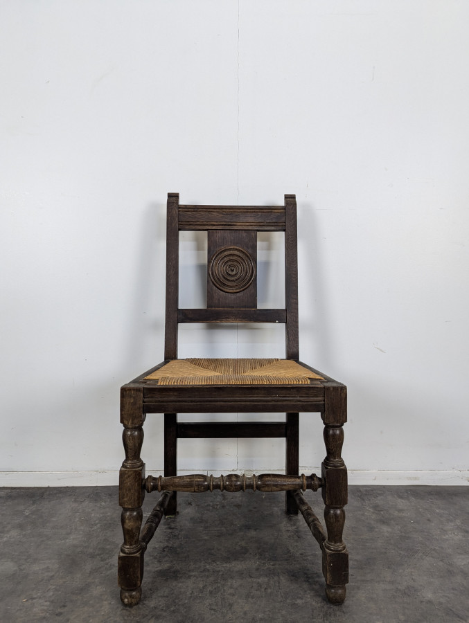 Série de 6 chaises dans le style de Dudouyt