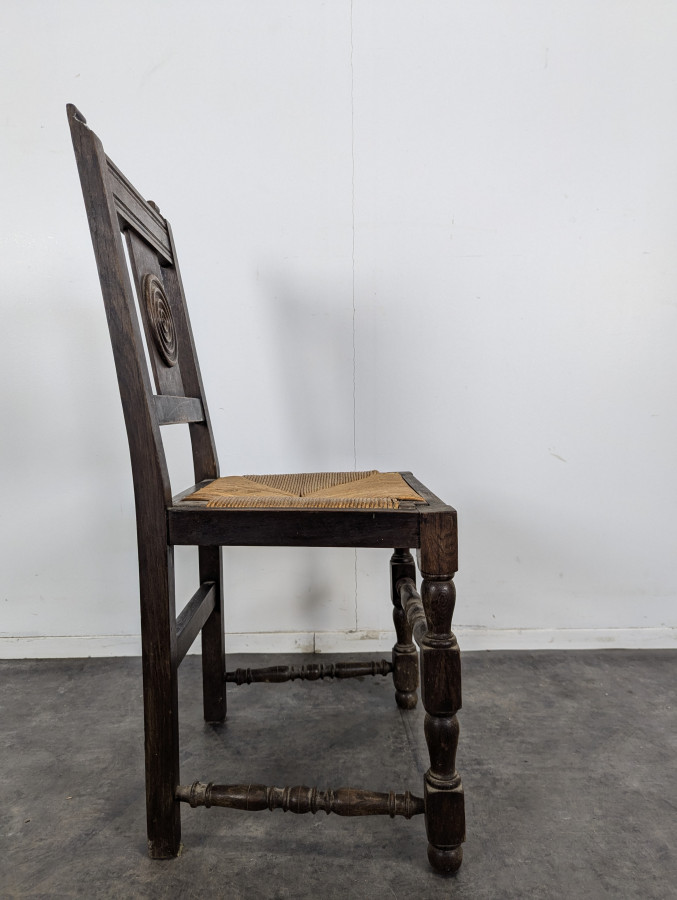 Série de 6 chaises dans le style de Dudouyt