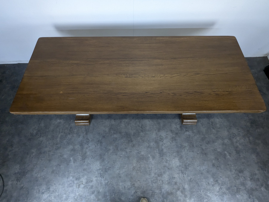 Table de monastère en chêne massif