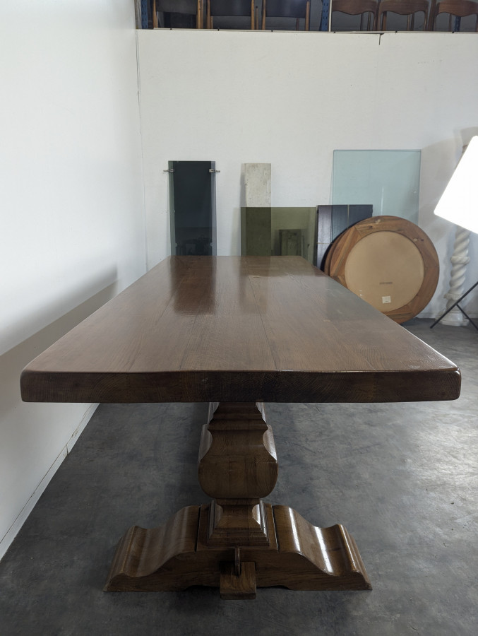 Table de monastère en chêne massif