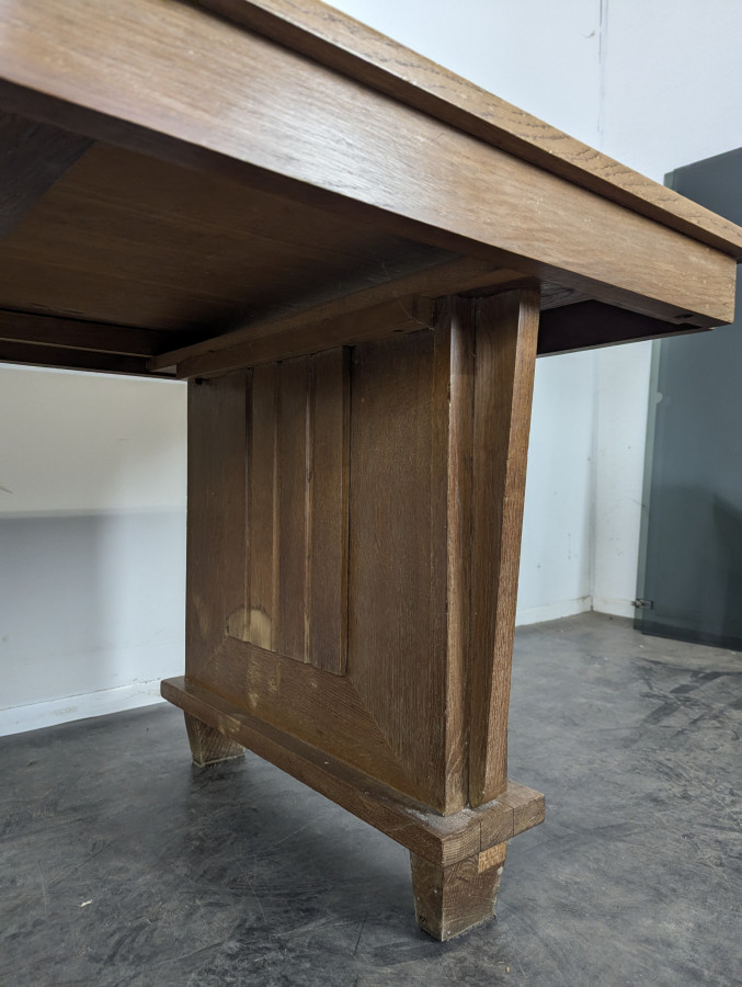 Table bureau en chêne époque style Art Déco