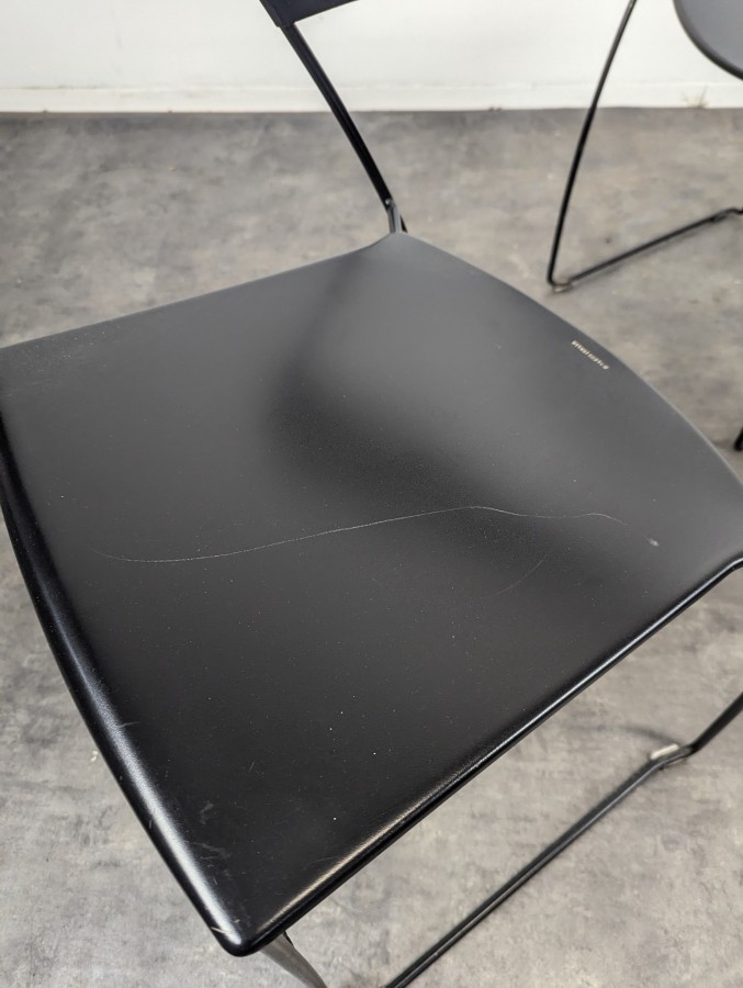 Série de 4 chaises Juliette de Hannes Wettstein pour Baleri Italia