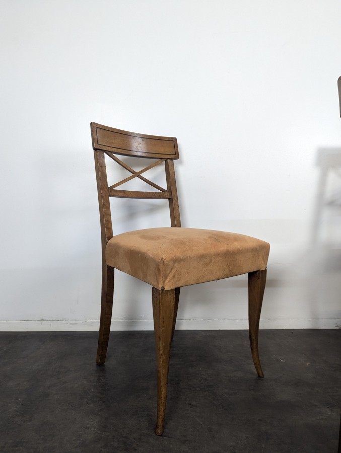 Série de 6 chaises de style Directoire en merisier