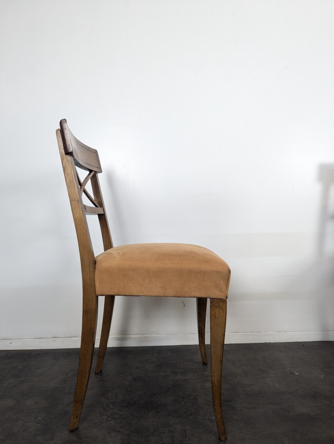 Série de 6 chaises de style Directoire en merisier