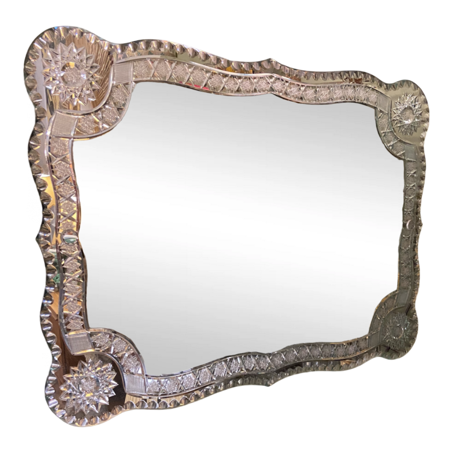 Magnifique miroir vénitien