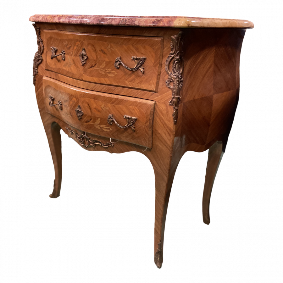 Petite commode marqueterie de bois de rose