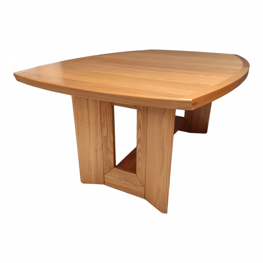 Table de repas en orme au design contemporain extensible de 180 cm à 220 cm