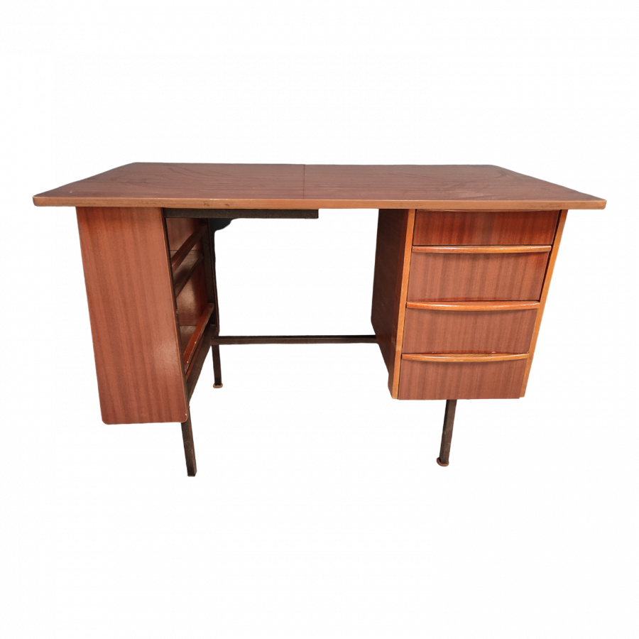 Petit Bureau Vintage ouvrant à 4 tiroirs