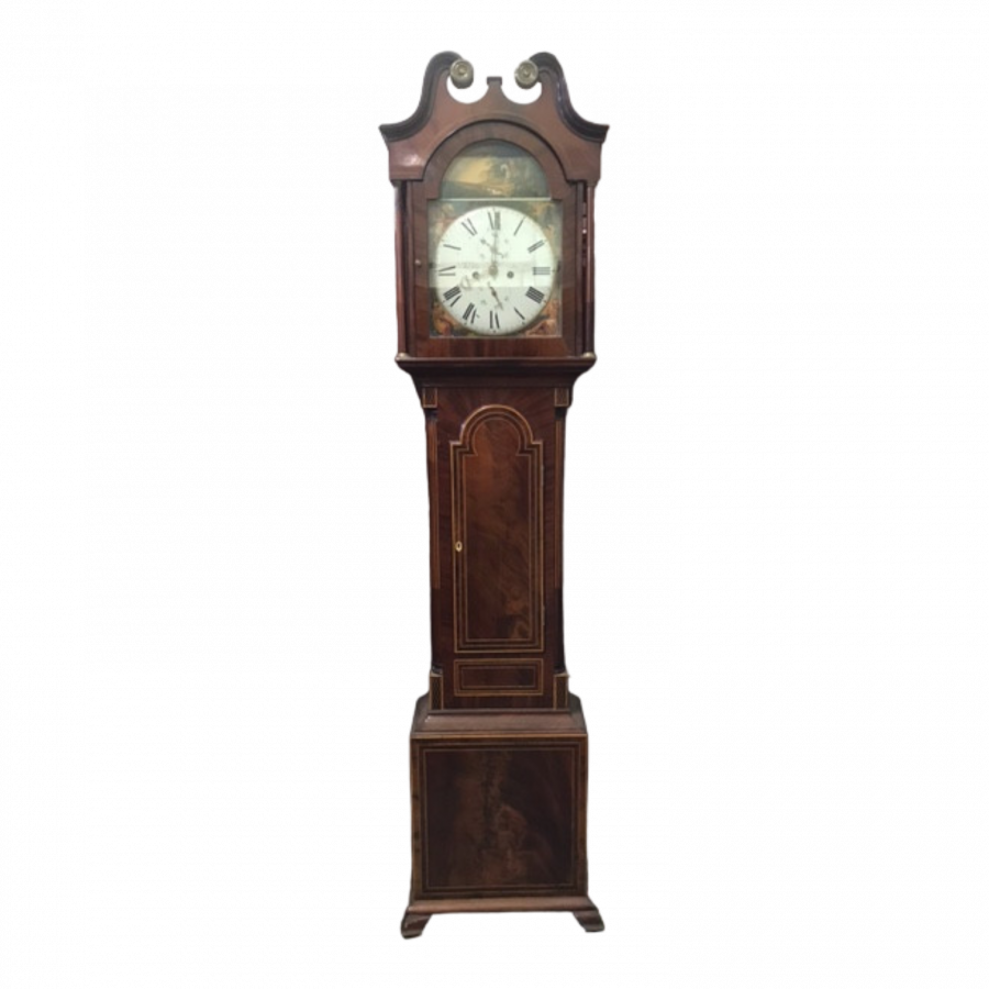Horloge anglaise en acajou