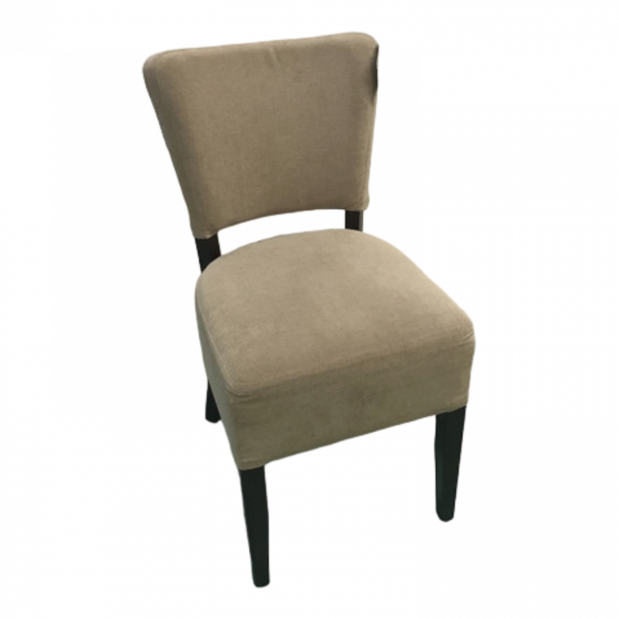 Chaise en bois et tissu