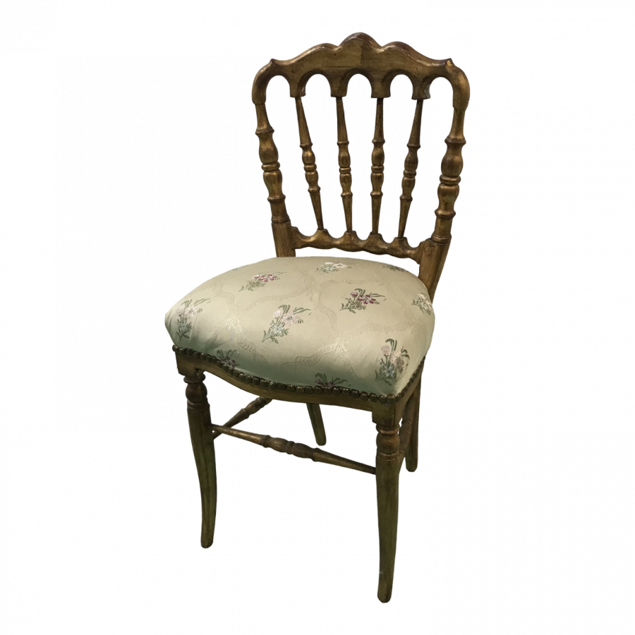 Chaise dorée Napoléon III