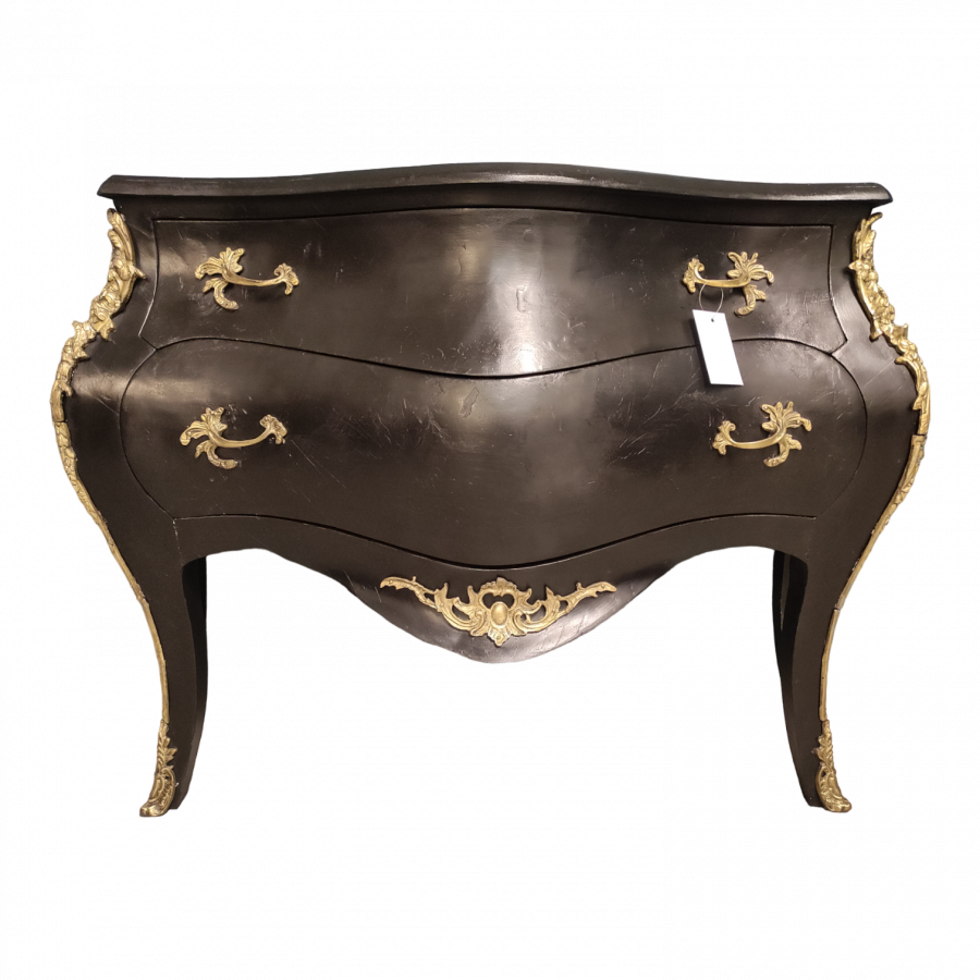 Imposante Commode baroque de couleur noire