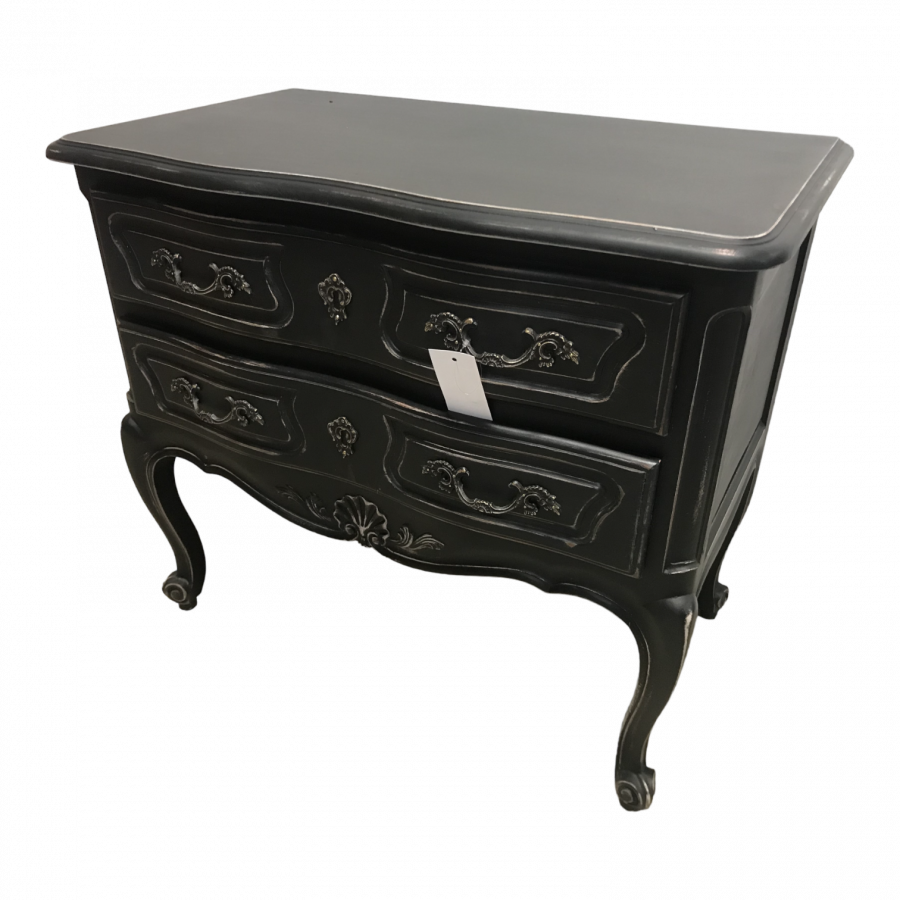 Commode baroque noire