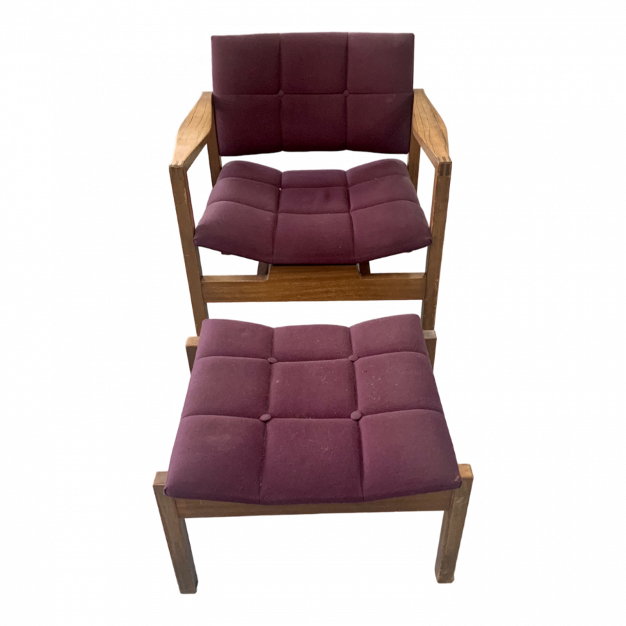 Fauteuil et son Ottoman Steiner