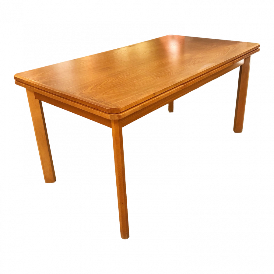 Belle table scandinave avec allonges à l'italienne