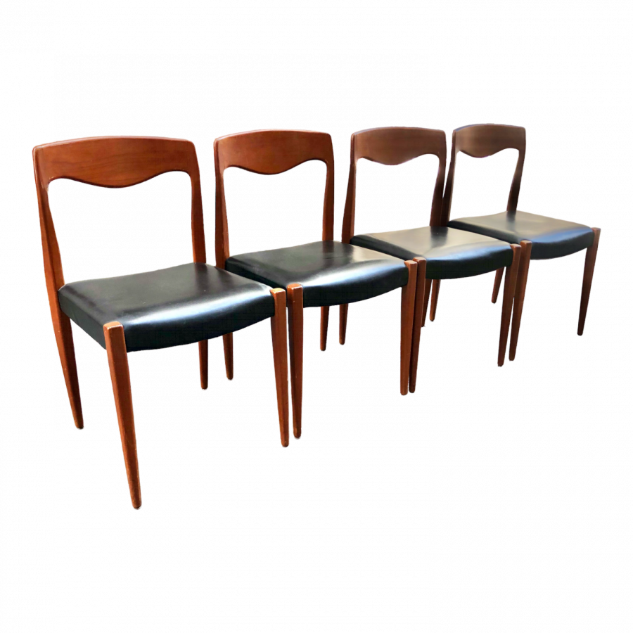 Série de 4 chaises Niels Otto Møller