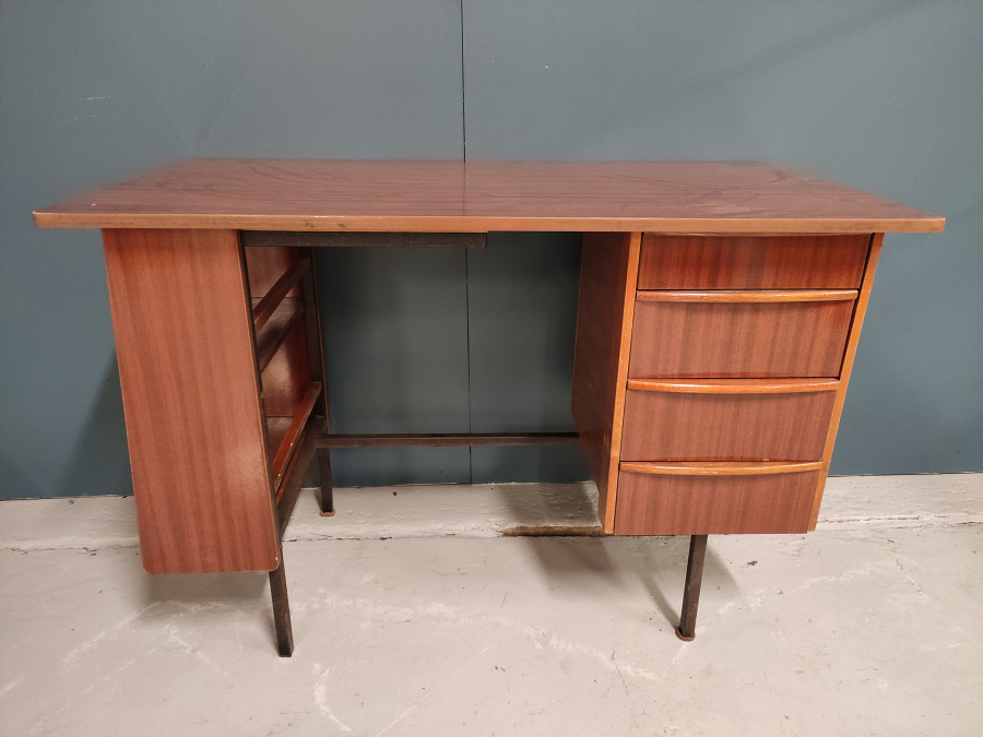 Petit Bureau Vintage ouvrant à 4 tiroirs