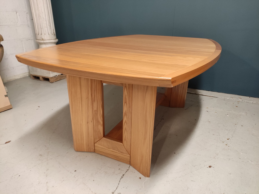 Table de repas en orme au design contemporain extensible de 180 cm à 220 cm