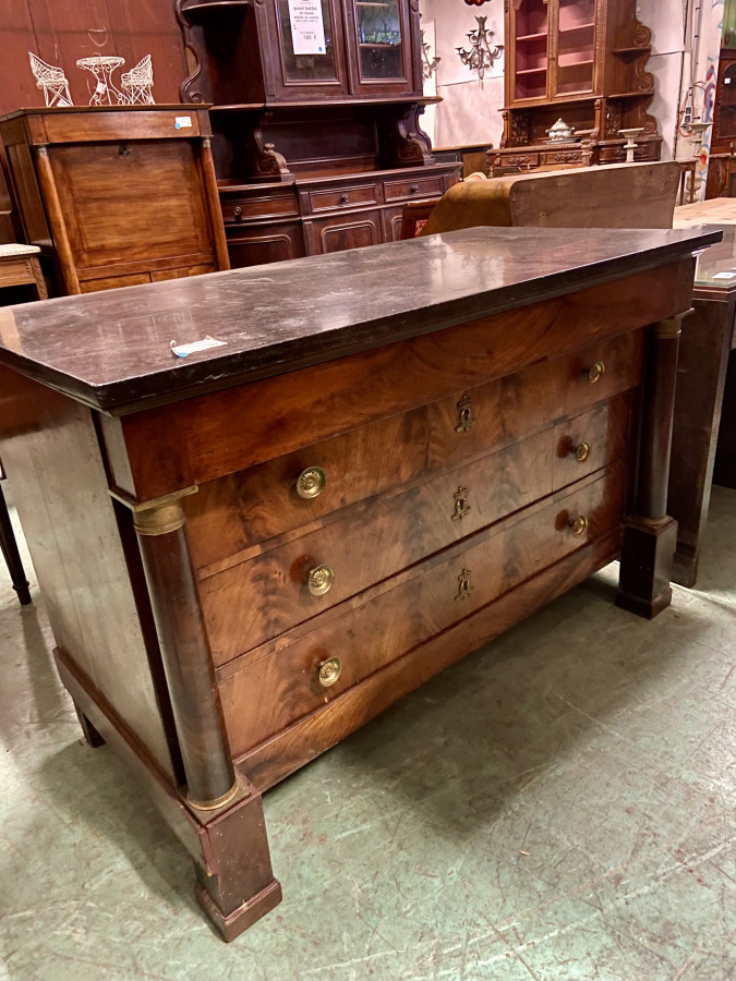 Belle commode empire en acajou