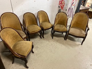 Série de chaises gondoles époque Restauration