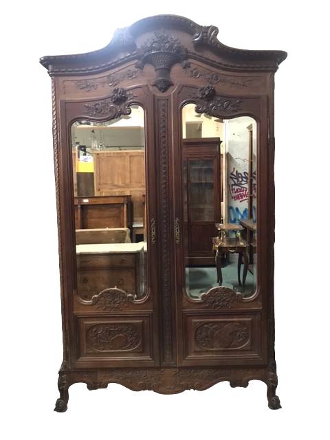 Armoire à glace normande en Acajou