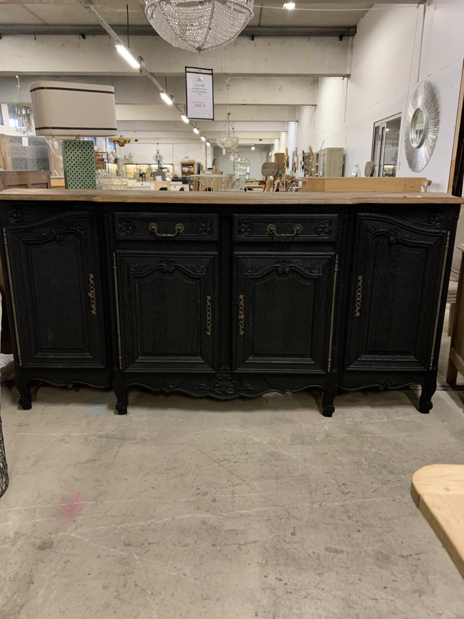Enfilade baroque noir et bois