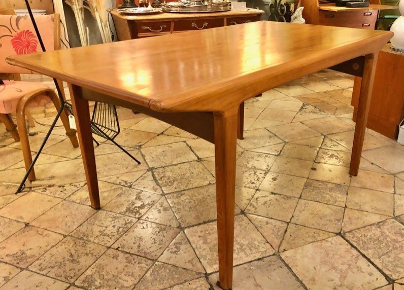 Table à rallonge scandinave des années 60