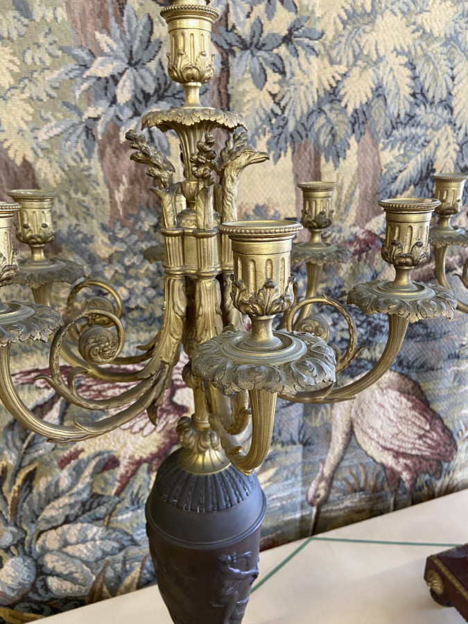 Superbe paire de candélabres époque Napoleon III