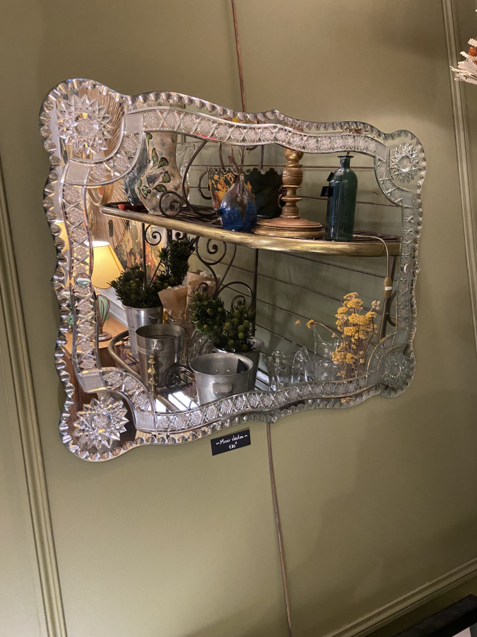Magnifique miroir vénitien