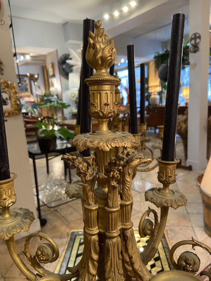 Superbe paire de candélabres époque Napoleon III