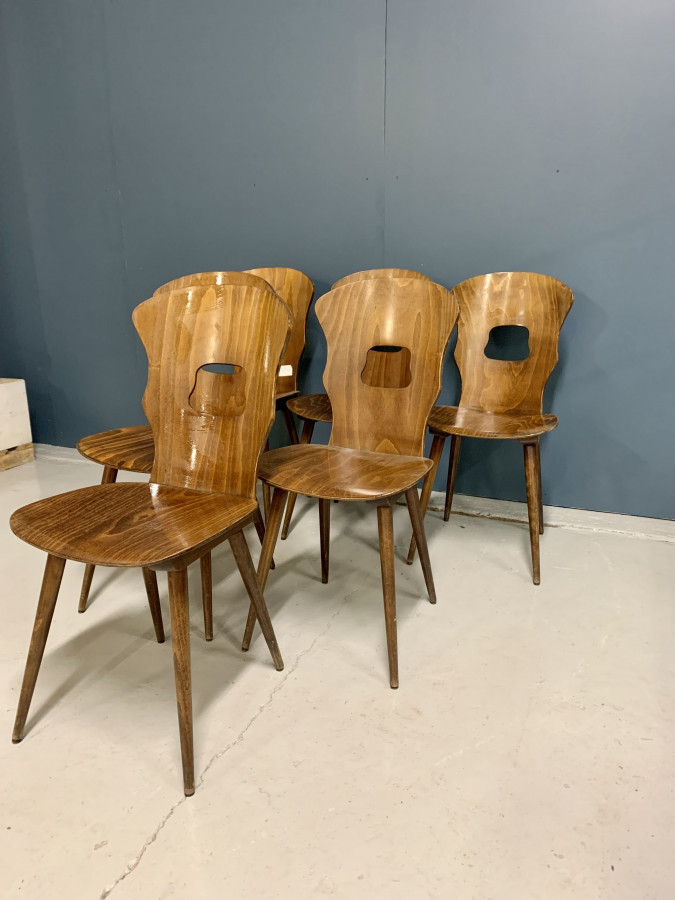 Magnifique lot de 6 chaises Baumann Gentiane