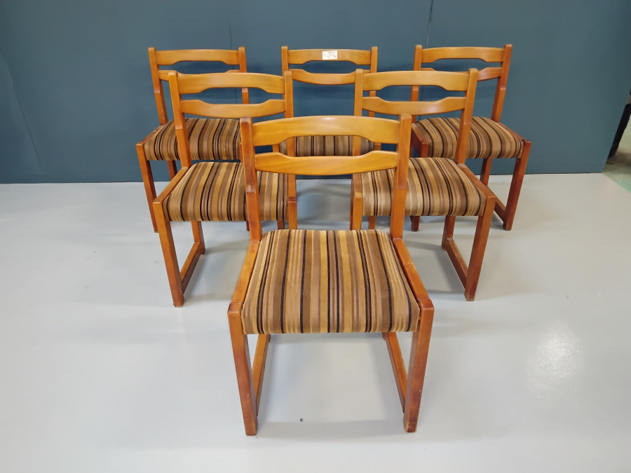 Belle série de six chaises vintage