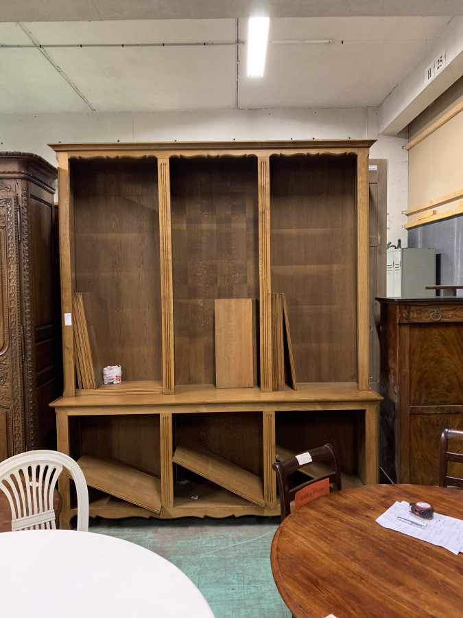Bibliothèque néo rustique