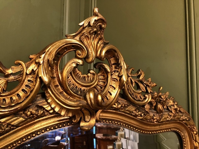 Miroir bois doré Napoleon III