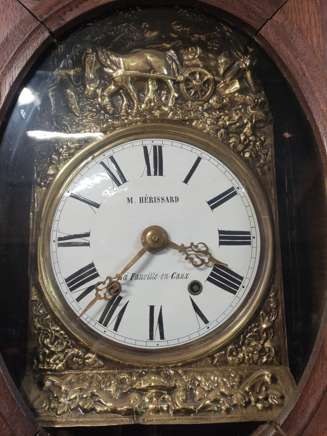 Horloge Normande en chêne du Pays de Caux Fin XIXème