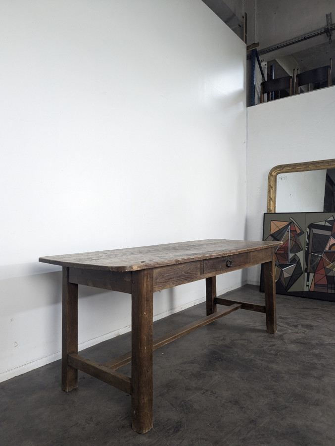 Table de ferme en chêne massif