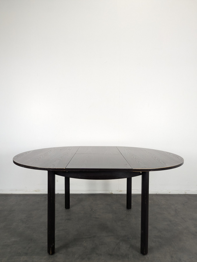 Table moderne teinté noir en chêne