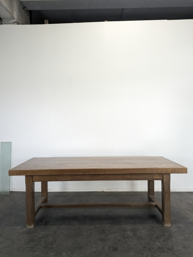 Table de ferme en chêne massif